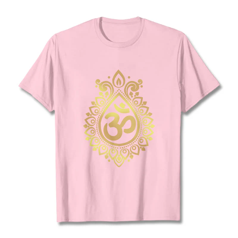 Maglietta con design OM e gocce d'acqua Buddha Stones - Image 13