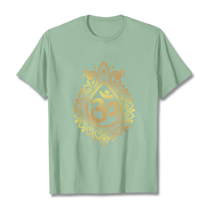 Maglietta con design OM e gocce d'acqua Buddha Stones - Image 15