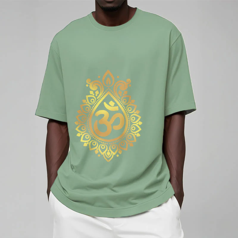 Maglietta con design OM e gocce d'acqua Buddha Stones - Image 16