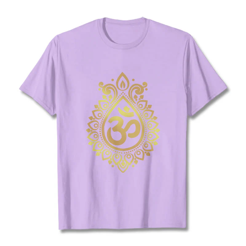 Maglietta con design OM e gocce d'acqua Buddha Stones - Image 17