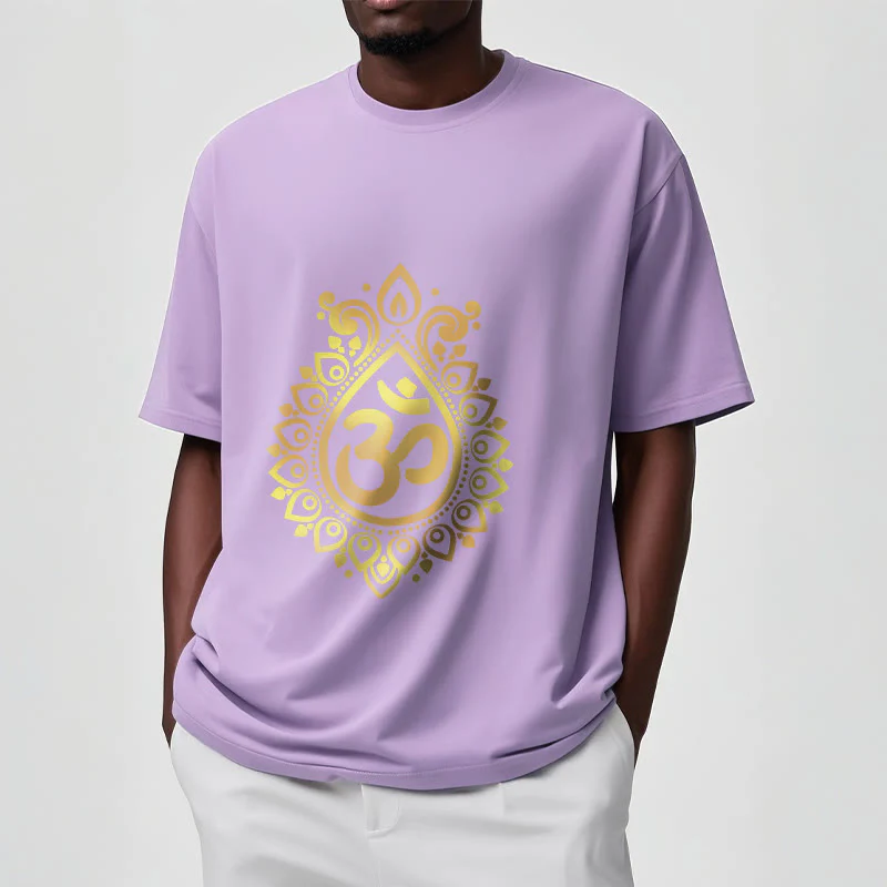 Maglietta con design OM e gocce d'acqua Buddha Stones - Image 18