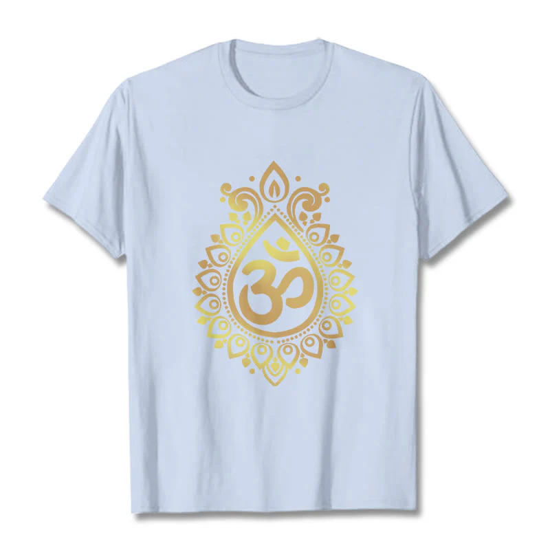 Maglietta con design OM e gocce d'acqua Buddha Stones - Image 19