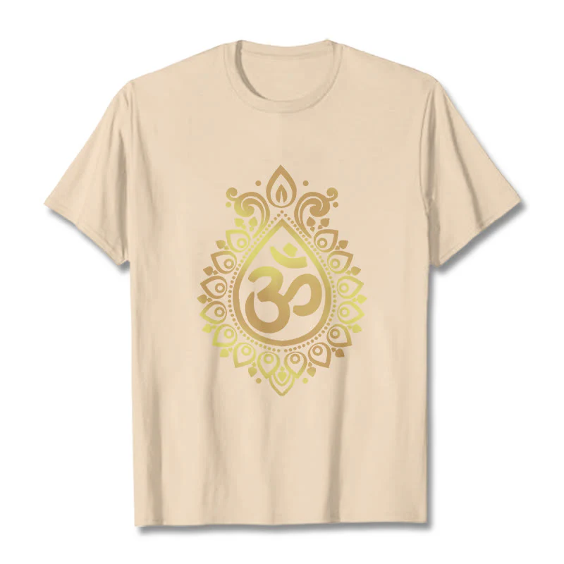 Maglietta con design OM e gocce d'acqua Buddha Stones - Image 9