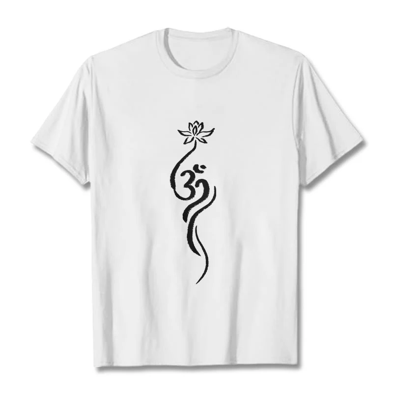 Maglietta con disegno Buddha Stones Lotus Flower Om