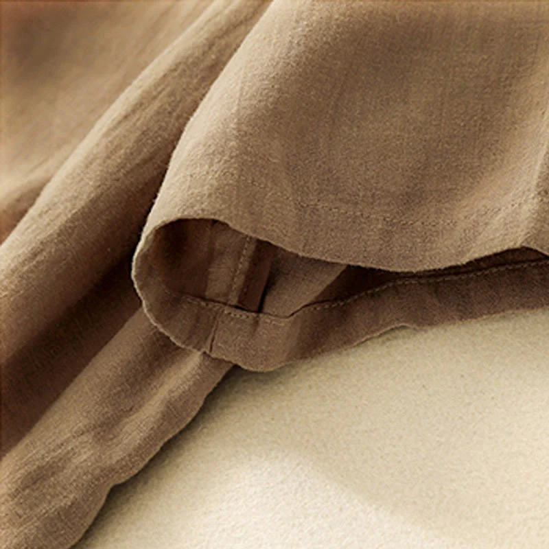Maglietta da donna in cotone a maniche corte con scollo rotondo, casual ed estiva, con Buddha Stones e ricamo - Image 5