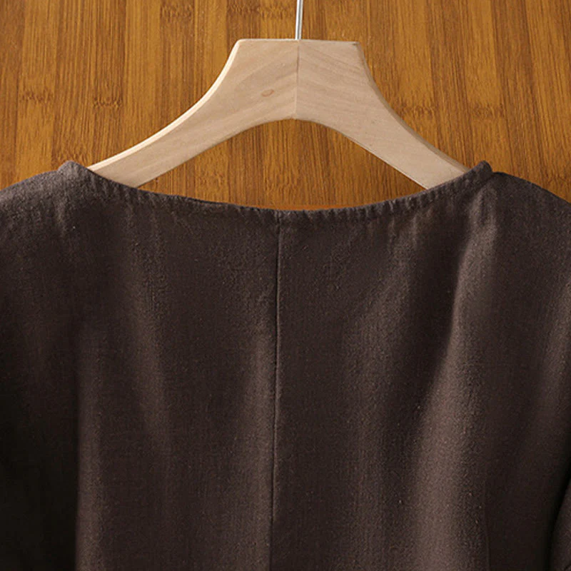 Maglietta da donna in cotone a maniche corte con scollo rotondo, casual ed estiva, motivo Buddha Stones - Image 17