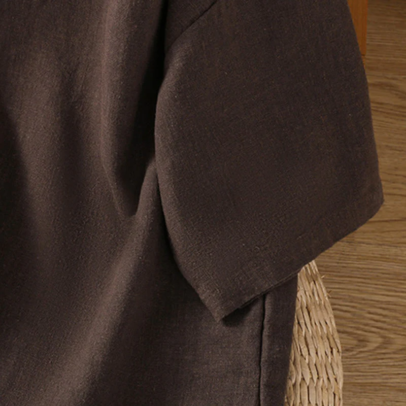 Maglietta da donna in cotone a maniche corte con scollo rotondo, casual ed estiva, motivo Buddha Stones - Image 20