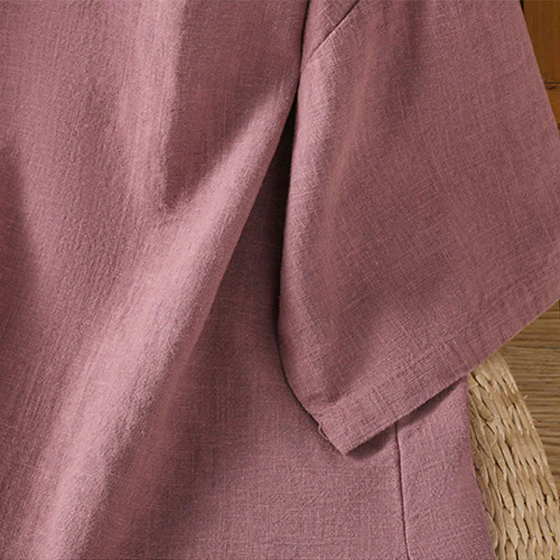 Maglietta da donna in cotone a maniche corte con scollo rotondo, casual ed estiva, motivo Buddha Stones - Image 7