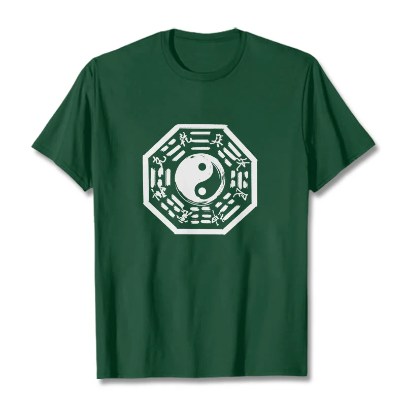 Maglietta in cotone con motivo Buddha Stones Ba Gua - Image 9
