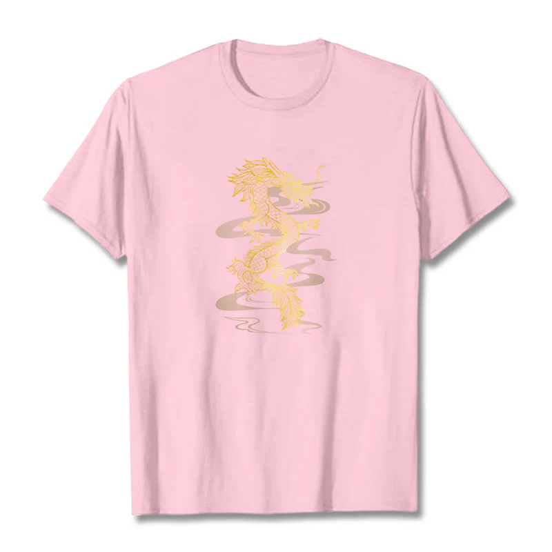 Maglietta in cotone con motivo Buddha Stones Golden Dragon - Image 19