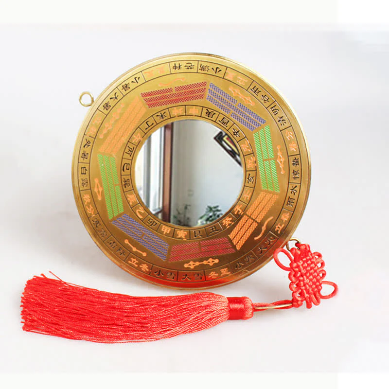Mappa Feng Shui Bagua Moneta di rame Mappa energetica dell'equilibrio del nodo cinese - Image 11