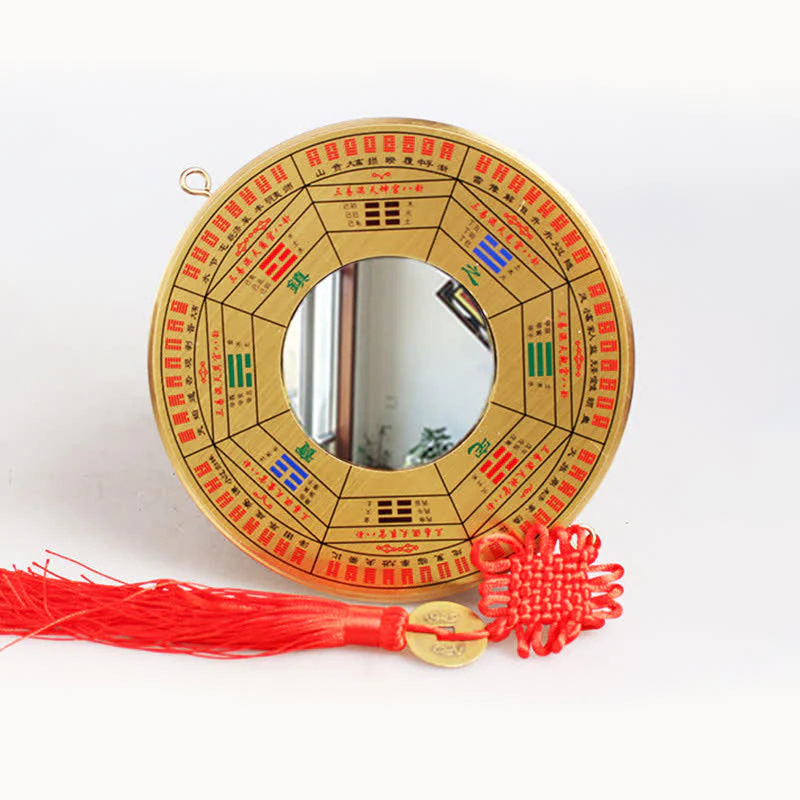 Mappa Feng Shui Bagua Moneta di rame Mappa energetica dell'equilibrio del nodo cinese - Image 14