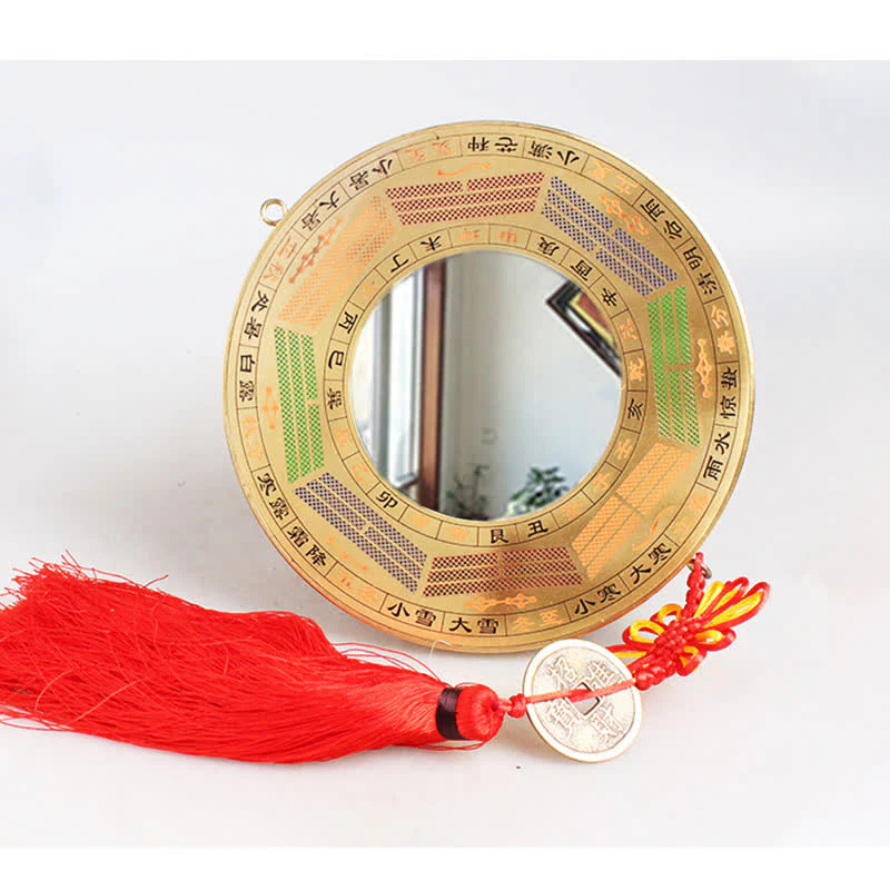 Mappa Feng Shui Bagua Moneta di rame Mappa energetica dell'equilibrio del nodo cinese - Image 17