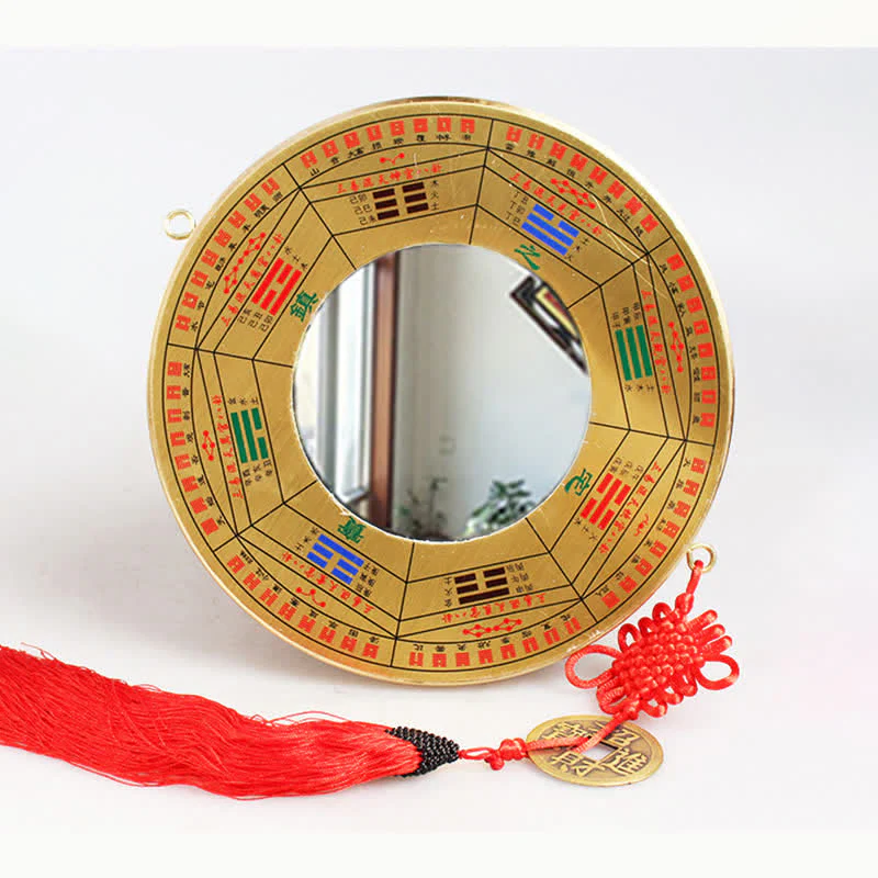 Mappa Feng Shui Bagua Moneta di rame Mappa energetica dell'equilibrio del nodo cinese - Image 21