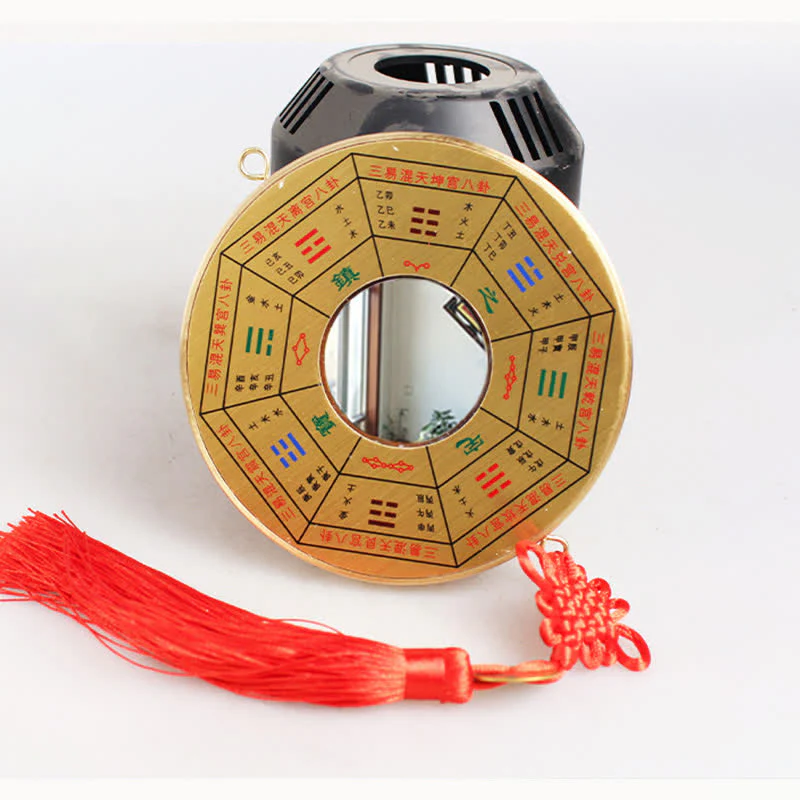 Mappa Feng Shui Bagua Moneta di rame Mappa energetica dell'equilibrio del nodo cinese - Image 8