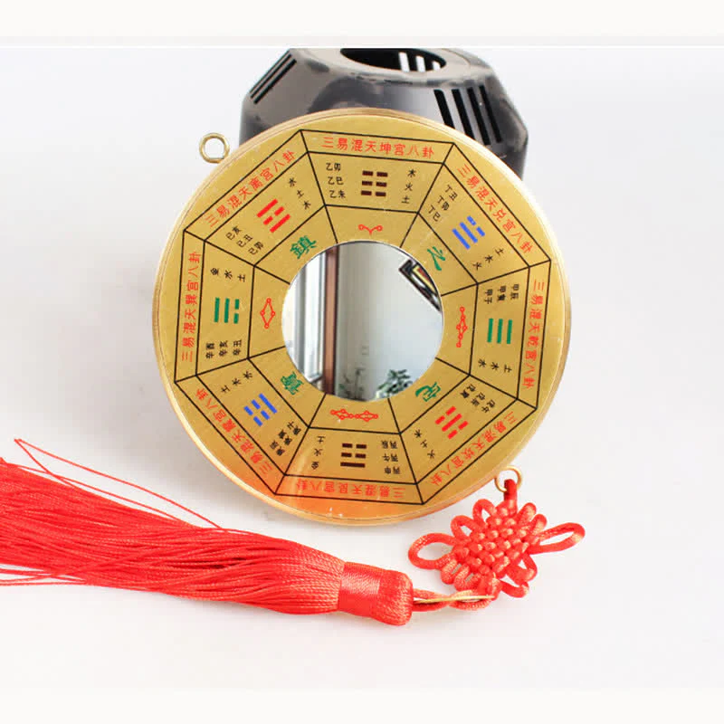 Mappa Feng Shui Bagua Moneta di rame Mappa energetica dell'equilibrio del nodo cinese - Image 9