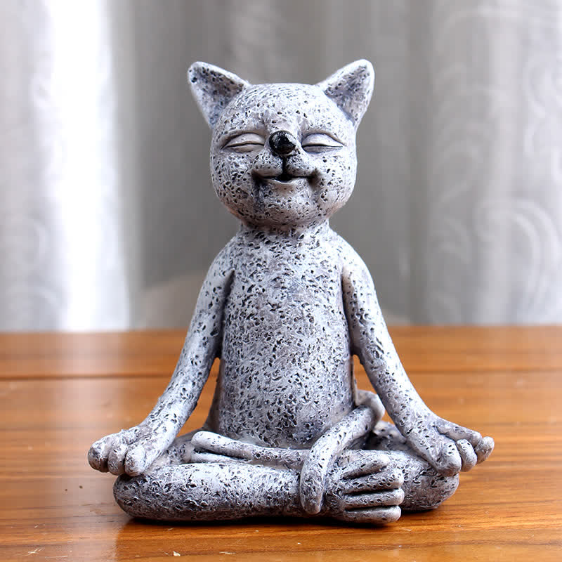 Meditazione Zen Cane Gatto Rana Decorazione - Image 6