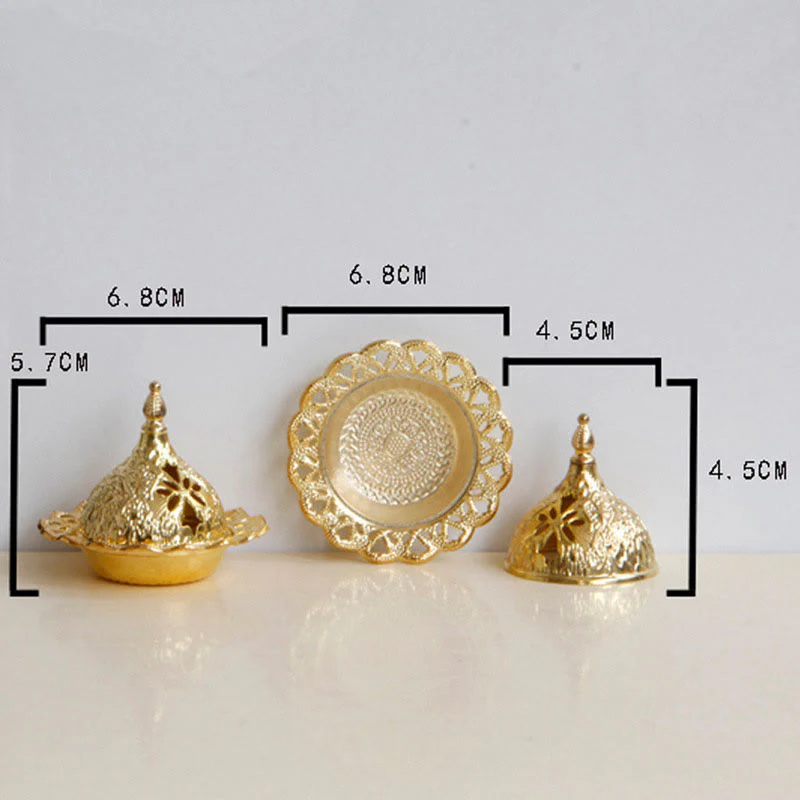 Mini bruciatore di incenso per meditazione Tibetan Gold - Image 16