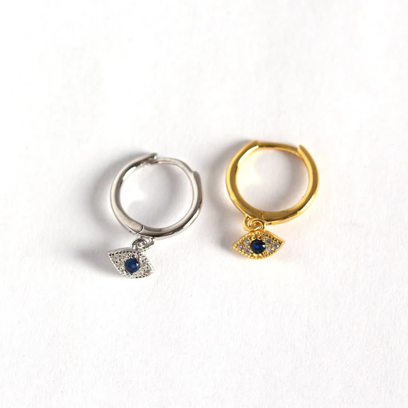 Orecchini a perno con protezione contro il malocchio in argento sterling 925 Buddha Stones - Image 14
