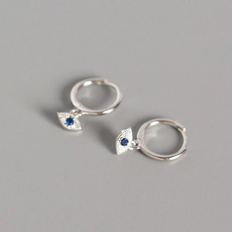 Orecchini a perno con protezione contro il malocchio in argento sterling 925 Buddha Stones - Image 5