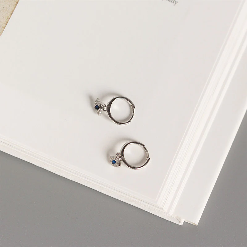 Orecchini a perno con protezione contro il malocchio in argento sterling 925 Buddha Stones - Image 8