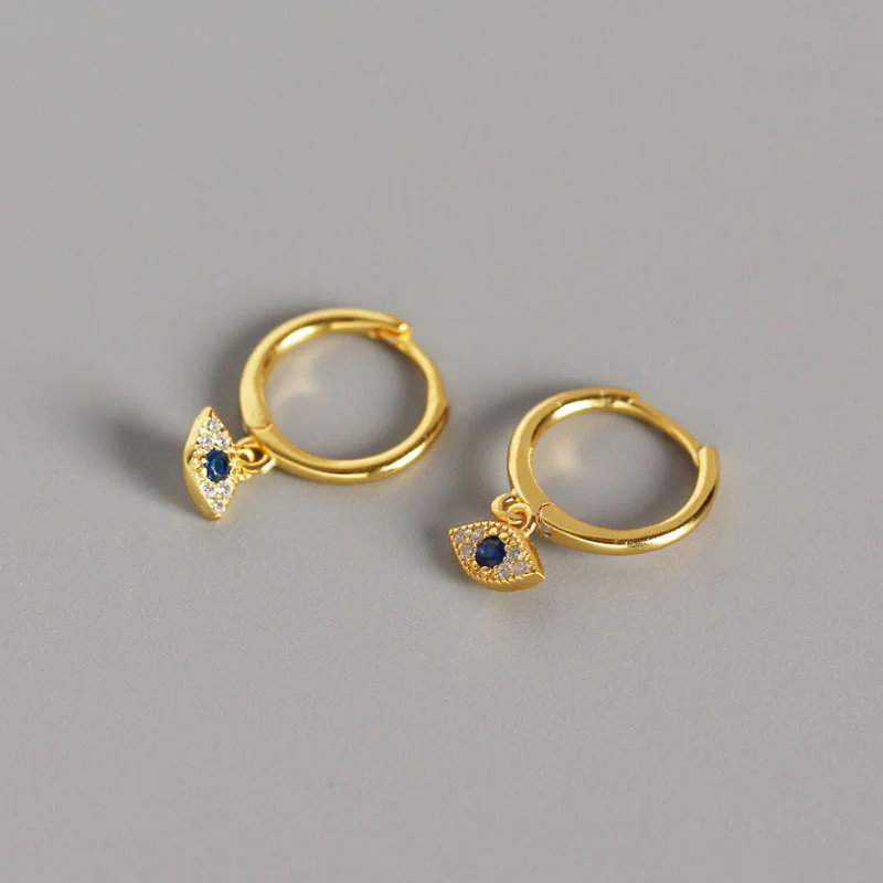 Orecchini a perno con protezione contro il malocchio in argento sterling 925 Buddha Stones - Image 9
