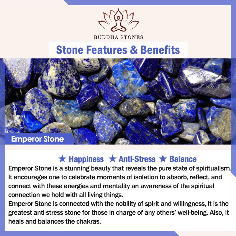 Orecchini della felicità a forma di foglia con goccia d'acqua in pietra naturale dell'imperatore Buddha Stones - Image 9