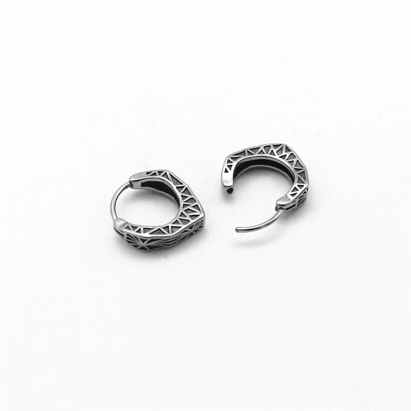 Orecchini Viking Hoop Titanium Steel Balance - Image 11