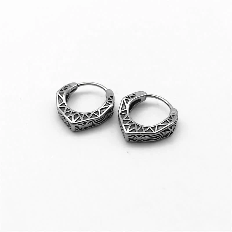 Orecchini Viking Hoop Titanium Steel Balance - Image 12