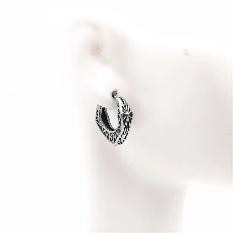Orecchini Viking Hoop Titanium Steel Balance - Image 3