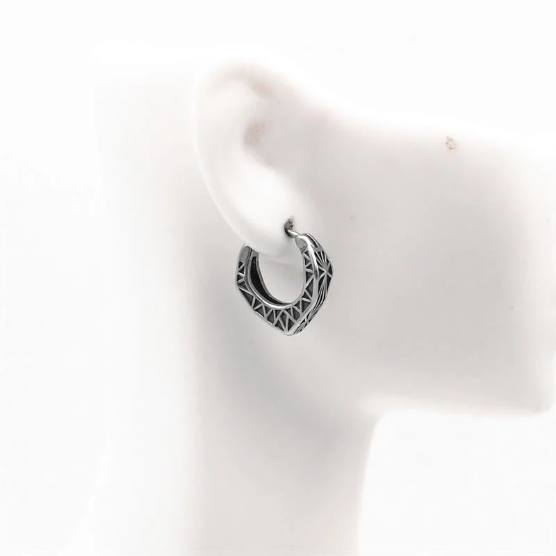 Orecchini Viking Hoop Titanium Steel Balance - Image 4