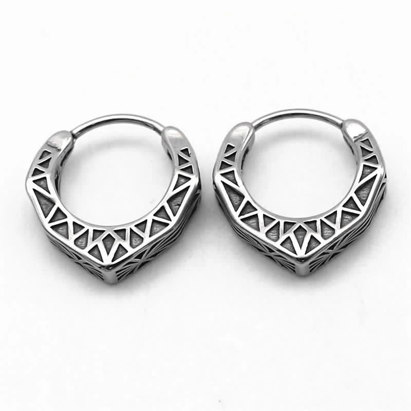 Orecchini Viking Hoop Titanium Steel Balance - Image 6