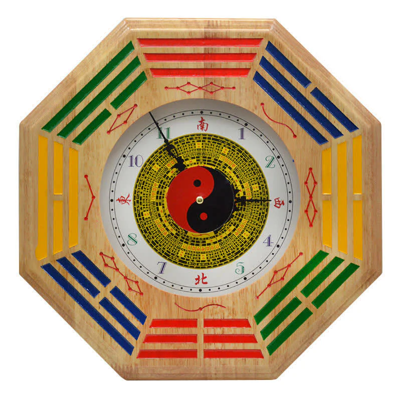 Orologio da parete con mappa energetica Feng Shui Bagua Map Balance