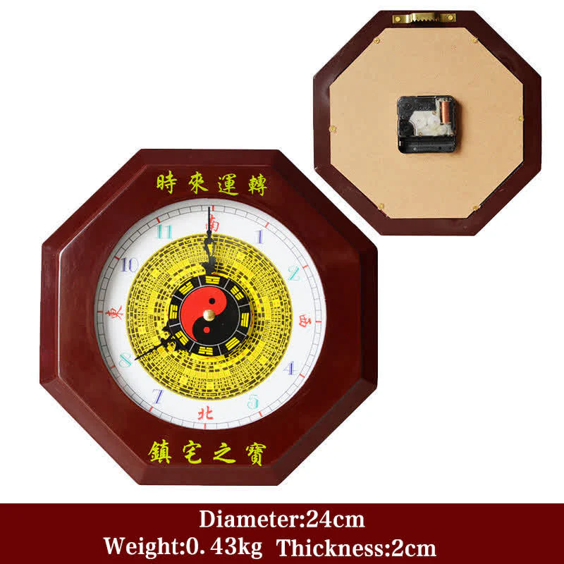 Orologio da parete con mappa energetica Feng Shui Bagua Map Balance - Image 2