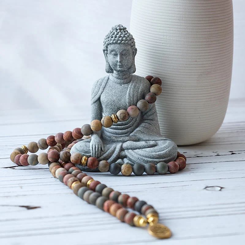 Pacchetto regalo di guarigione di meditazione tibetana di Buddha Stone - Image 5