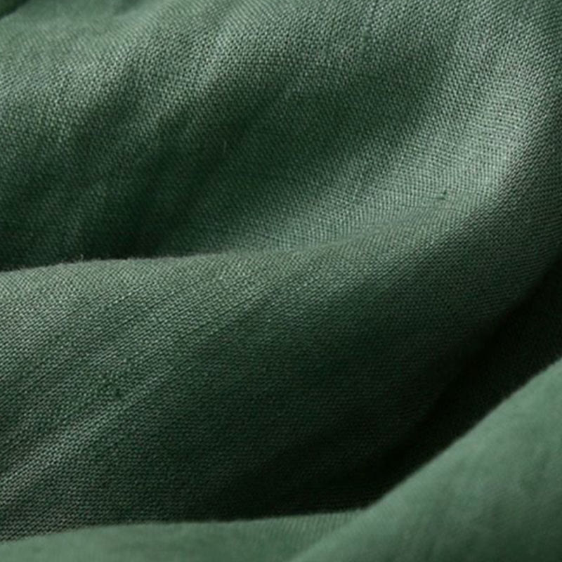 Pantaloncini da donna in lino di cotone con tasche, tinta unita, con cerniera e bottoni , Buddha Stones - Image 21