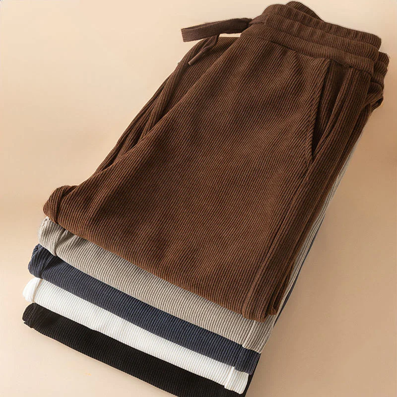 Pantaloni a gamba larga in cotone con tasche, colore puro, da donna , Buddha Stones - Image 21