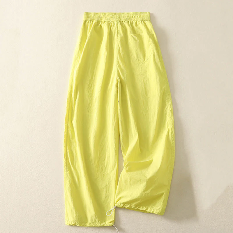 Pantaloni Buddha Stones Summer Vintage con coulisse e polsini con tasche - Image 28