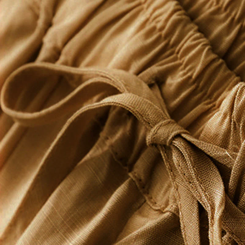 Pantaloni Capri Harem da donna in cotone con elastico in vita, modello Buddha Stones , con tasche - Image 25