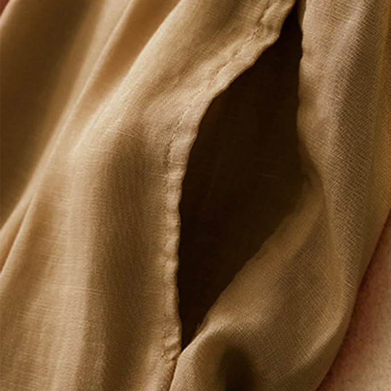 Pantaloni Capri Harem da donna in cotone con elastico in vita, modello Buddha Stones , con tasche - Image 27