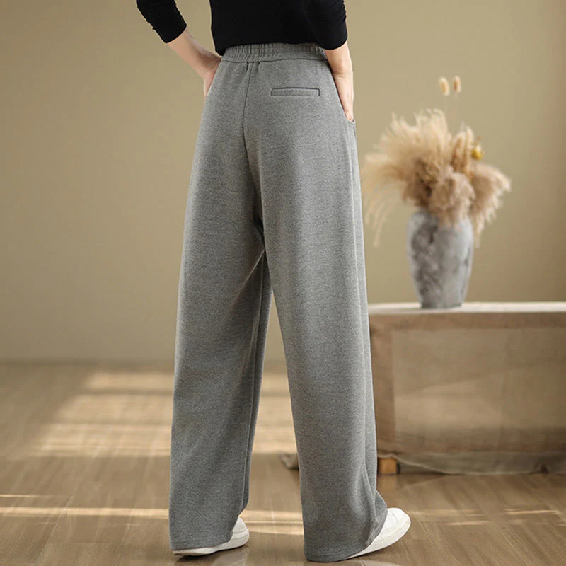 Pantaloni da donna casual in poliestere con gamba dritta e tasche , Buddha Stones - Image 12