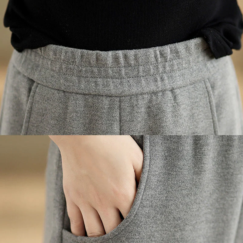 Pantaloni da donna casual in poliestere con gamba dritta e tasche , Buddha Stones - Image 13