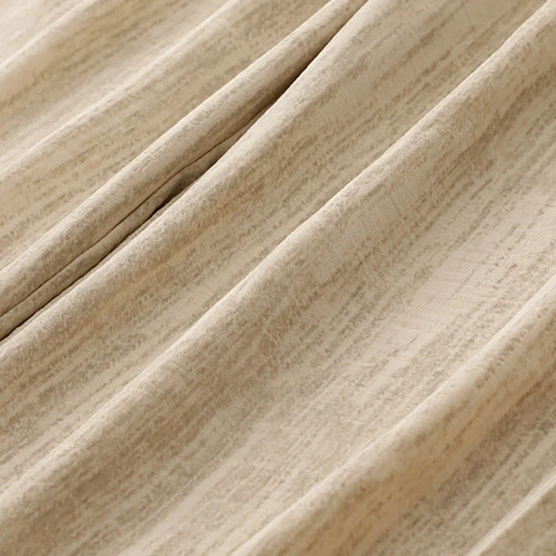 Pantaloni da donna in cotone a gamba larga con tasche, modello Buddha Stones, casual, estivi, con lacci e texture. - Image 4