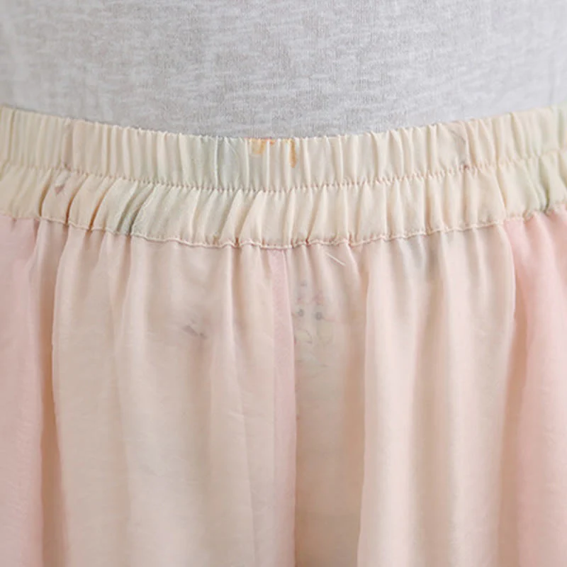 Pantaloni da donna in cotone a gamba larga con tasche, stampa vintage primaverile con motivo a piante, design a doppio strato, Buddha Stones - Image 17
