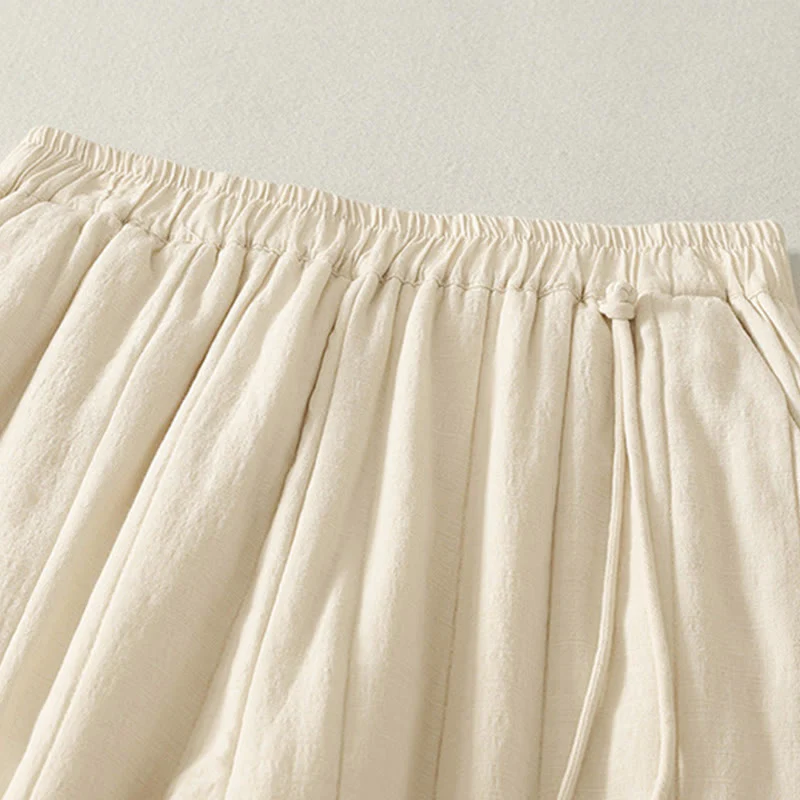 Pantaloni da donna spessi in cotone e poliestere con tasche Buddha Stones - Image 4