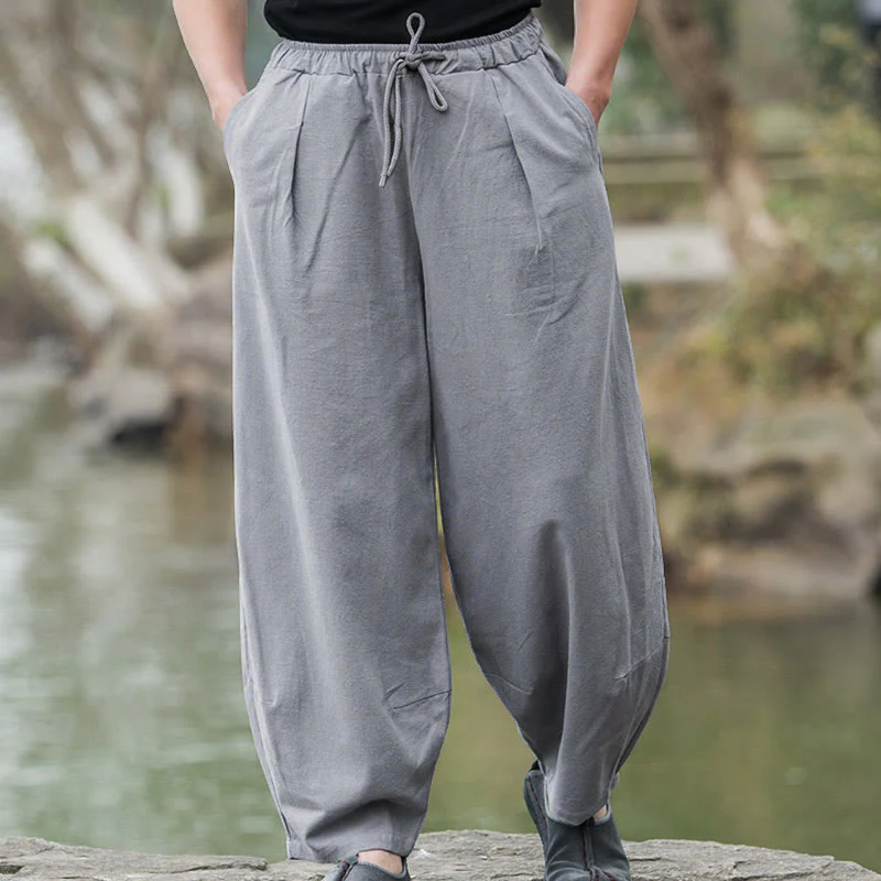 Pantaloni casual da uomo Buddha Stones con tasche - Image 12