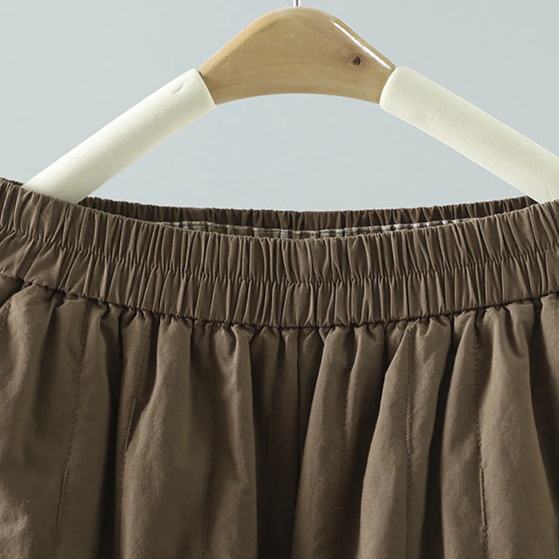 Pantaloni harem da donna in cotone con tasche, linee dritte e strisce, Buddha Stones - Image 2