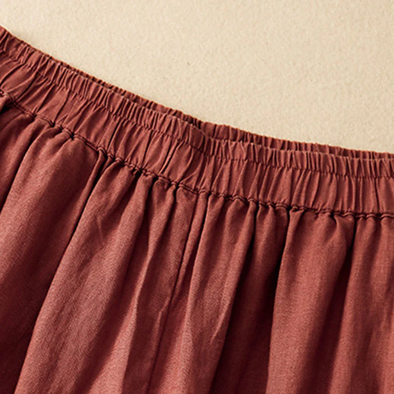 Pantaloni harem da donna in cotone e lino con tasche, modello Buddha Stones, casual e semplici, cropped - Image 20