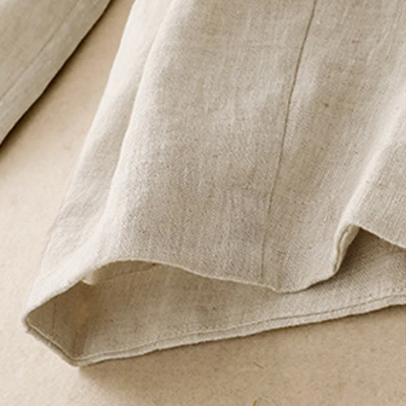 Pantaloni harem da donna in cotone e lino con tasche, modello Buddha Stones Summer Plain - Image 14