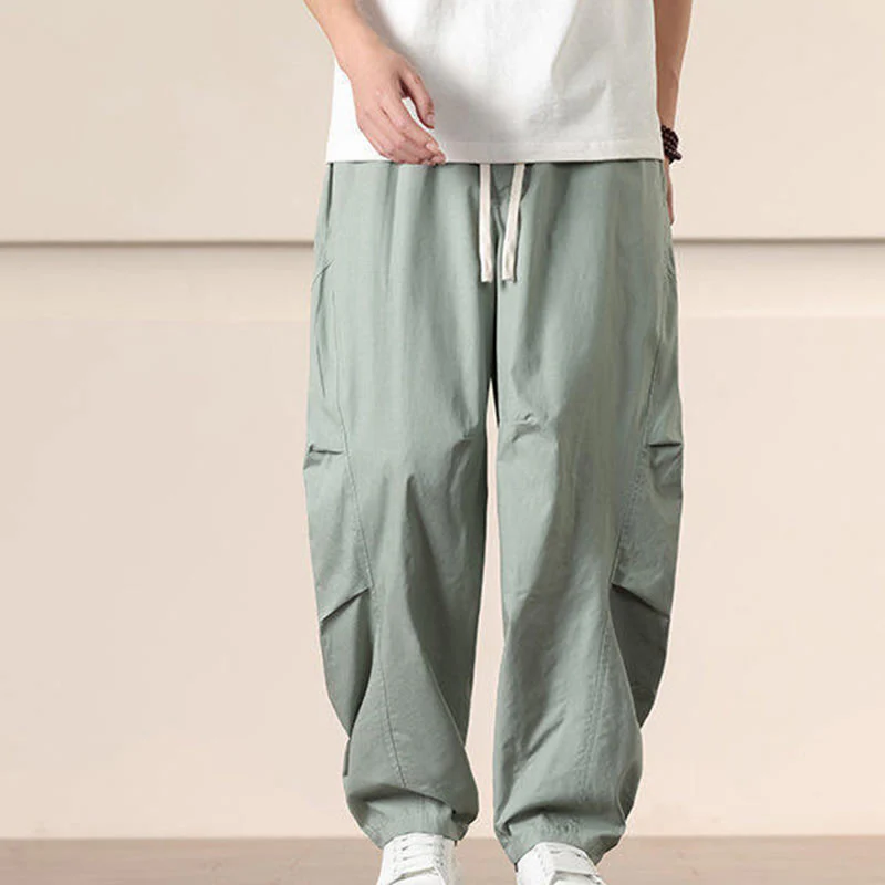 Pantaloni harem da uomo con coulisse e tasche Buddha Stones Commute Spring tinta unita - Image 19
